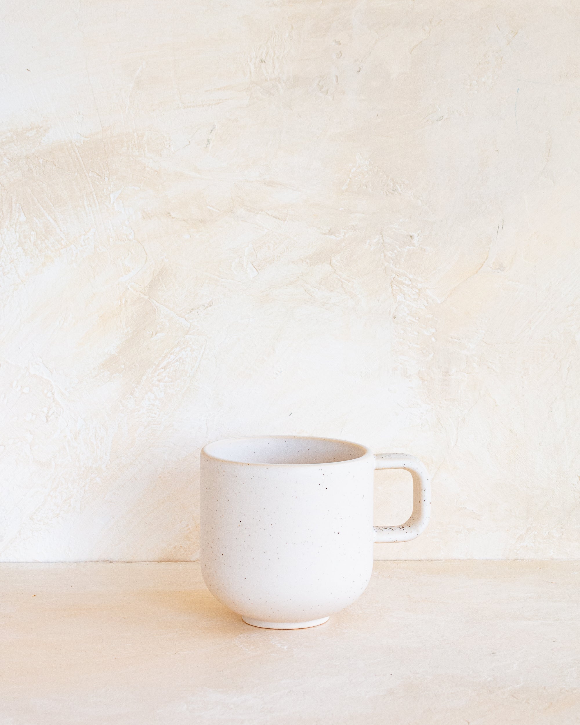 Marvilla Cappuccino Mug - Speckled White