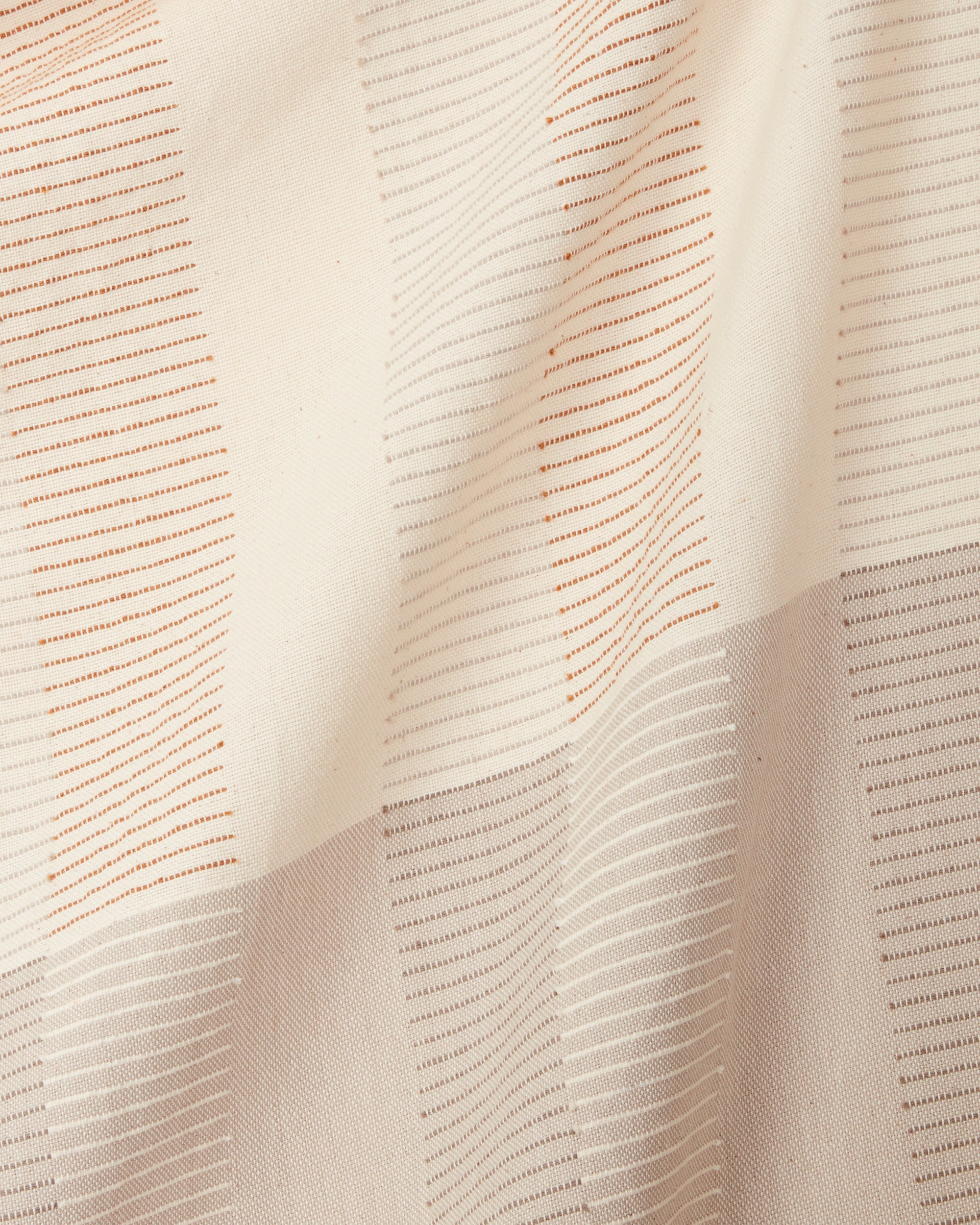 close up ethically handwoven cotton decorative throw blanket by MINNA