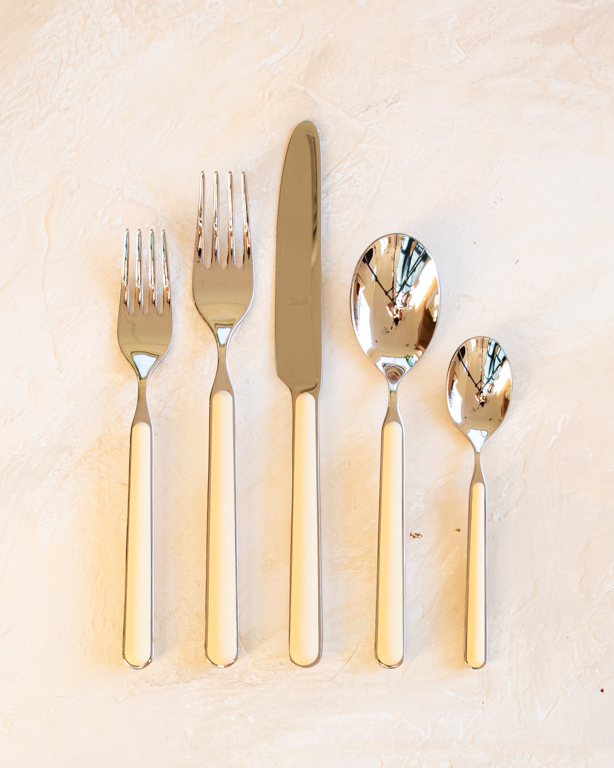 5-piece Flatware Set - Vanilla