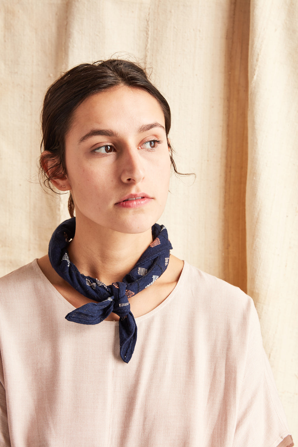 Elle Bandana in Indigo - Ethical & Sustainable Accessories | MINNA – MINNA