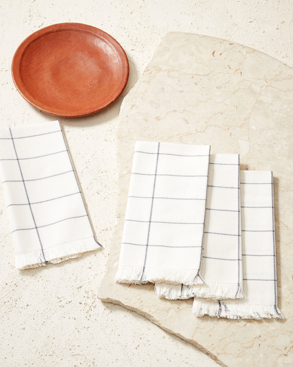 Grid Napkin - Cream