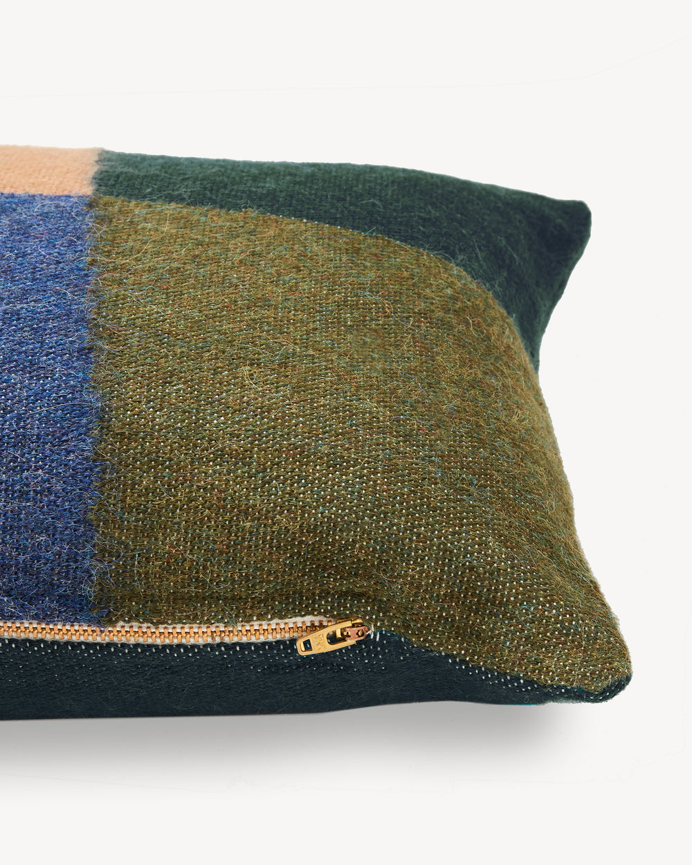 Patchwork Lumbar Pillow - Forest