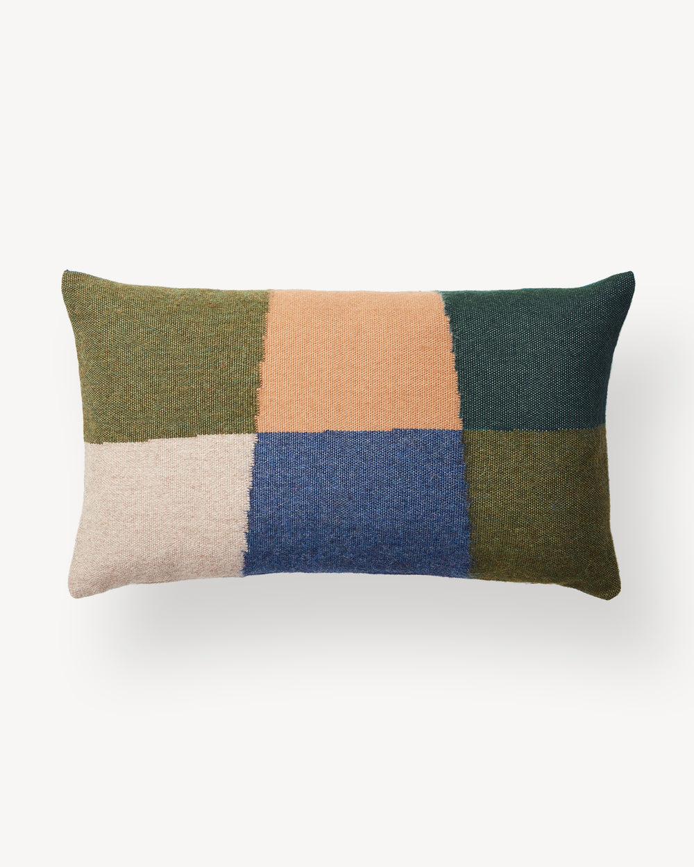 Patchwork Lumbar Pillow - Forest