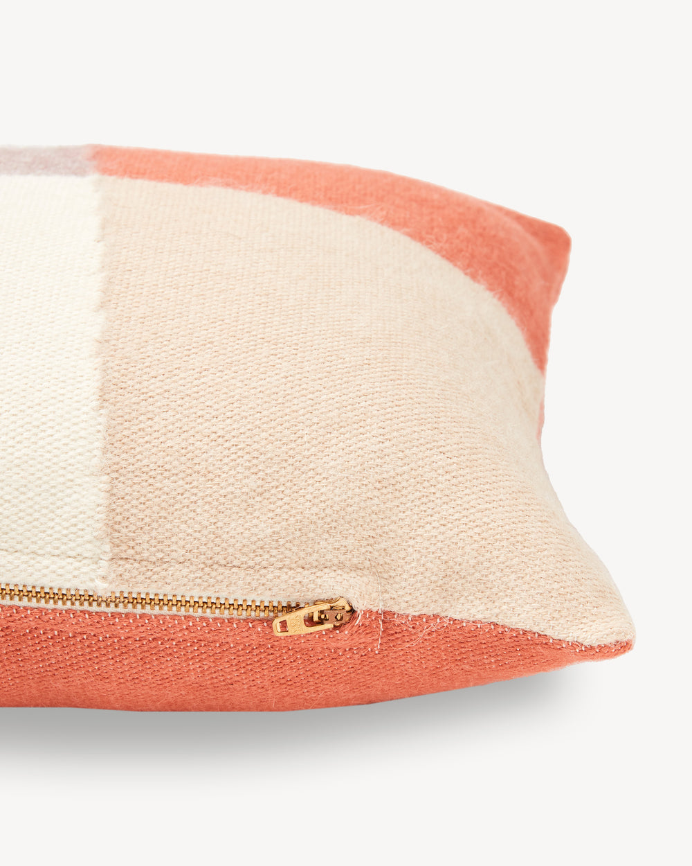 Patchwork Lumbar Pillow in Terracotta - Ethical Home Decor