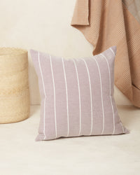 Recycled Stripe Pillow - Lilac-overlay-image
