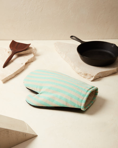 Sol Oven Mitt in Hibiscus - Ethical Kitchen Textiles