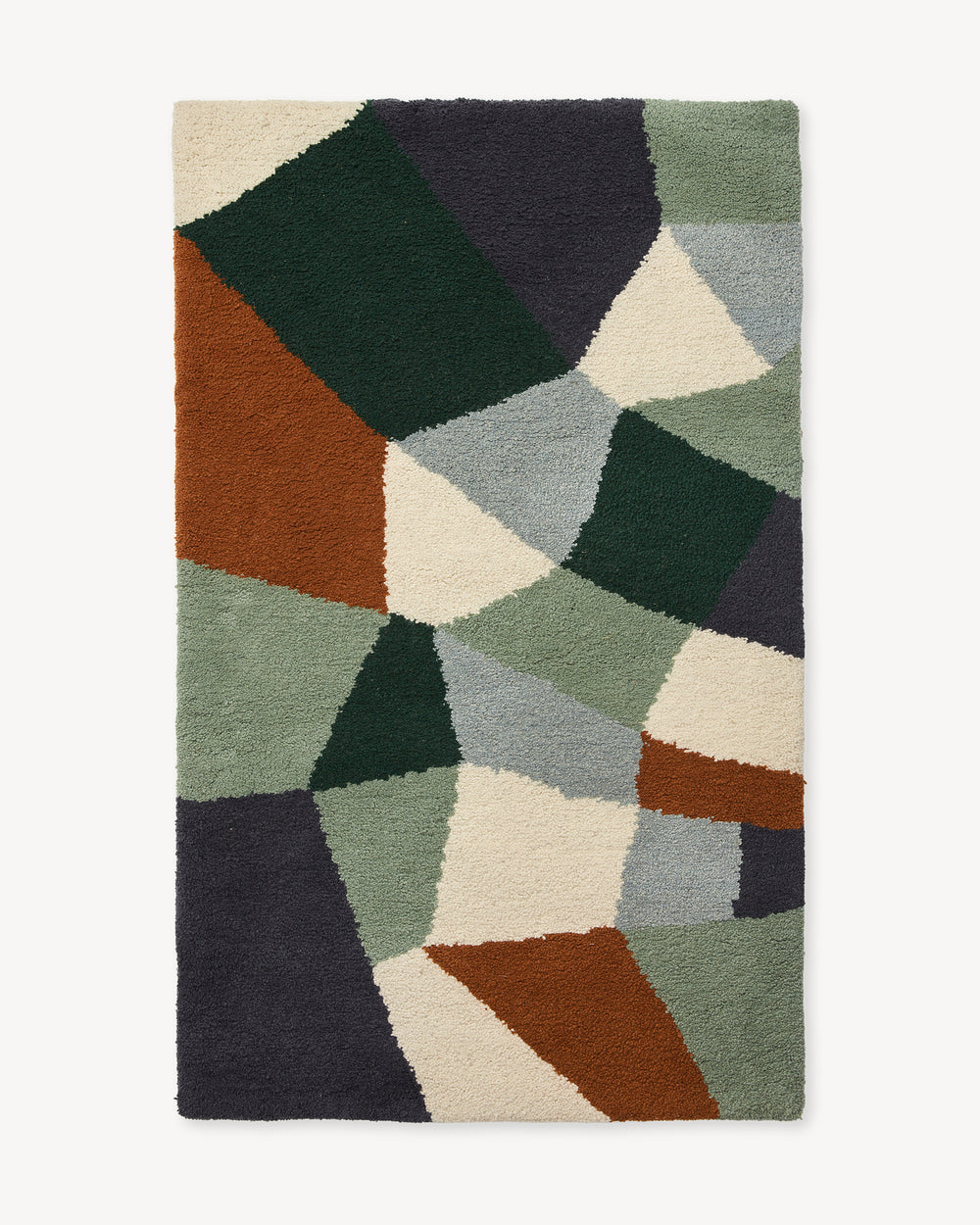 Mosaic Pile Rug - Hunter