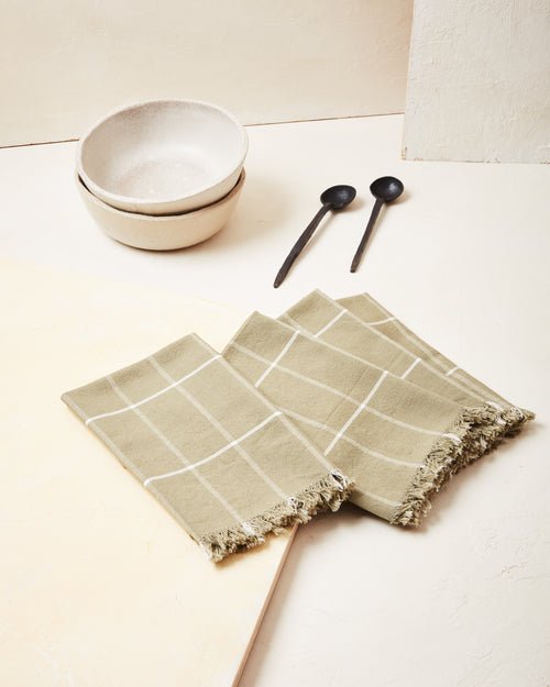 Grid Napkin - Sage