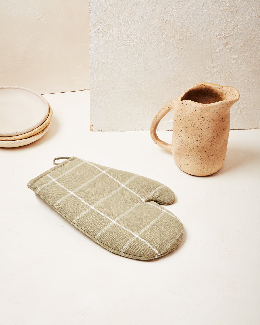 Grid Oven Mitt - Sage
