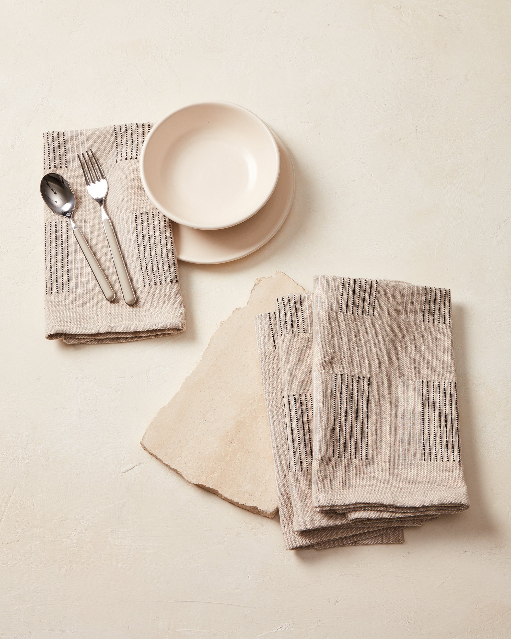 Stacks Napkin - Stone