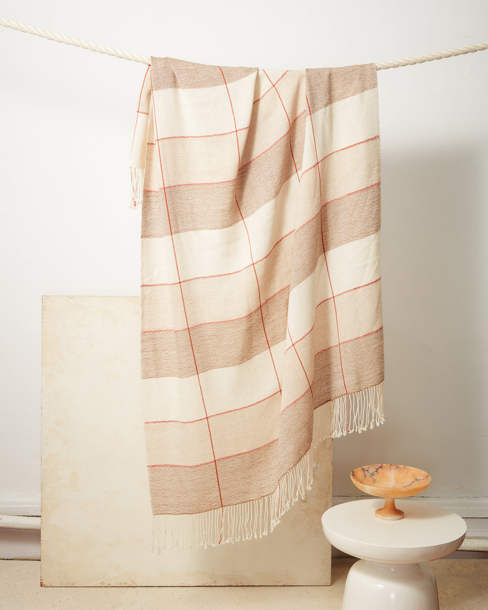 Grid Throw - Camel