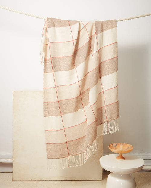 Grid Throw - Camel